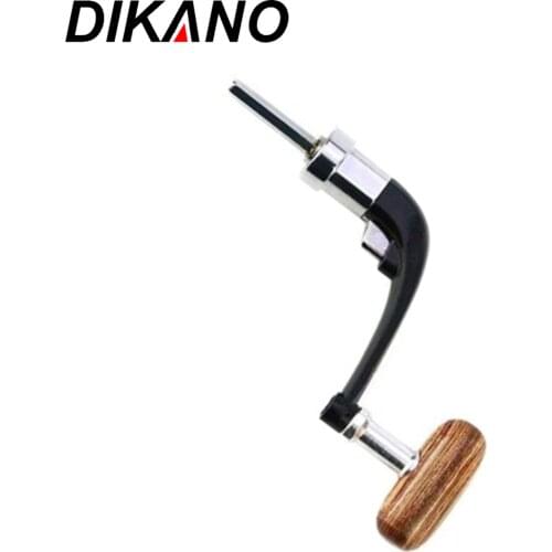 Fishing Reel Handle Spinning Reel Foldable Rocker Arm Wooden Crank Handle Fishing Reel Accessories
