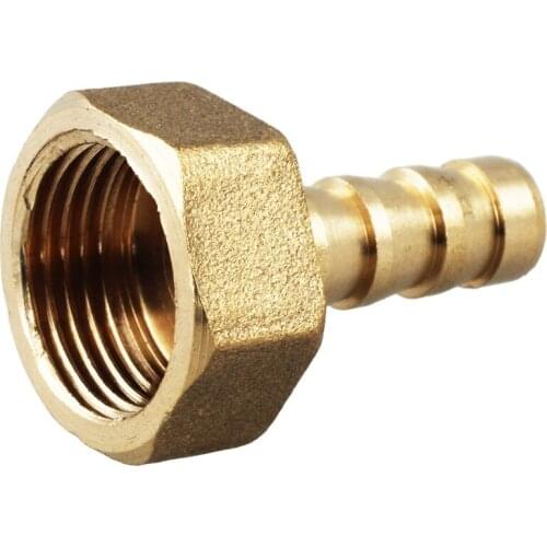 8mm Hose Brass Straight Barb Barbed Connector 3/8" PT Female Thread