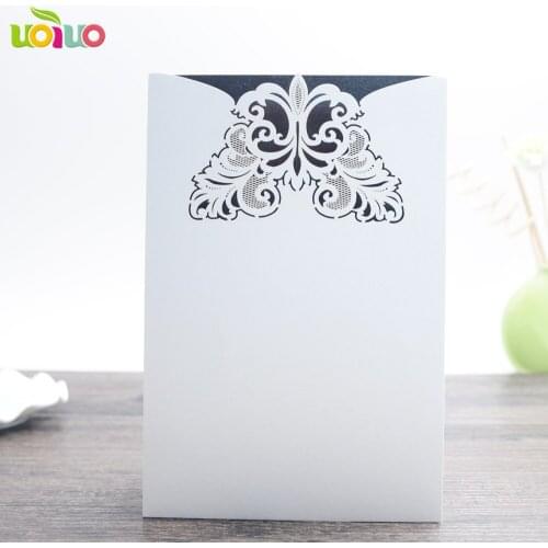 Bridal party invitation cards,laser cut pocket wedding invitation cards