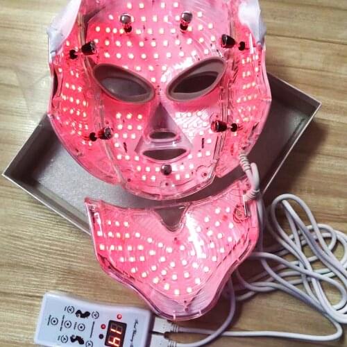 LED Mask Face Mask Spa Beauty Skin Care Korean Photon Therapy 192 Lights Face Acne Skin Rejuvenation Neck Beauty Instrument