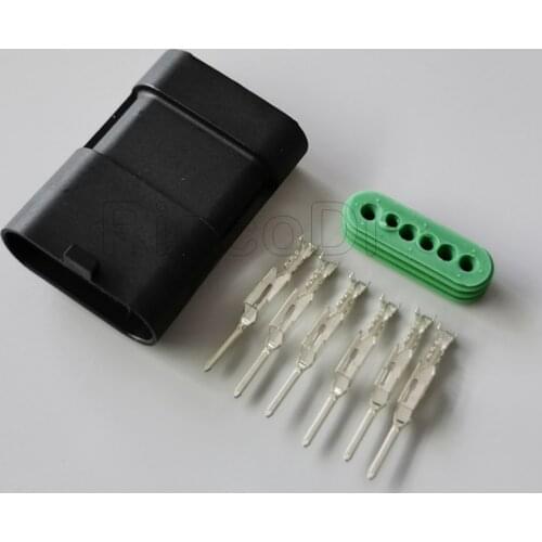 15Sets 6 Pin Delphi Metri-Pack Male 12066317 Electrical Flat Accelerator Pedal Plug Sensor Socket Connector