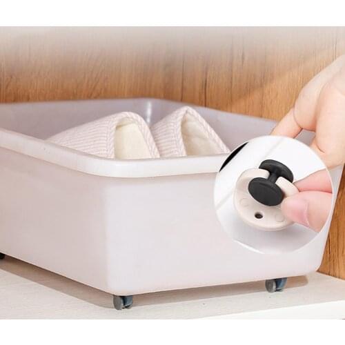 4Pcs Adhesive Swivel Casters Universal Furniture Wheel Castor Roller For Storage Box Platform Trolley Chair Paste Pully