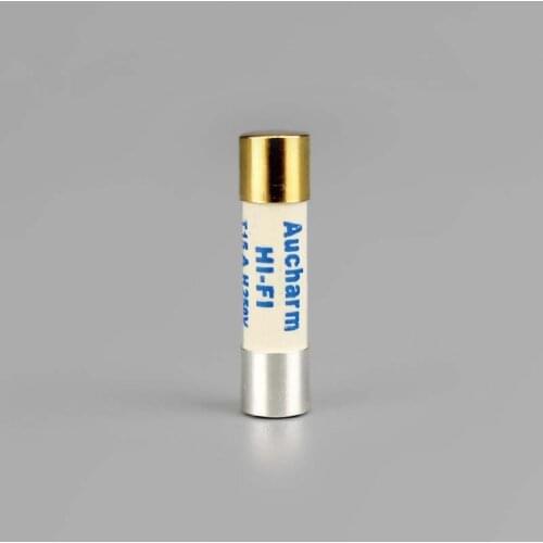 5pcs Slow-melting sterling silver gold-plated fuse Aucharm HIFI fuse CD amplifier amp sound 5x20mm 0.5A 1A 2A 3.15A 4A 5A 8A 10A