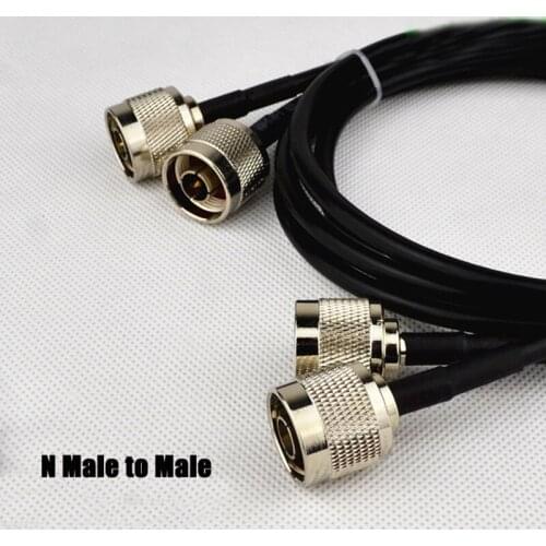5pc RG58 N male to N male connector Coaxial Cable RF Adapter High frequency feeder RG58 Cable 50ohm 0.5M-10M
