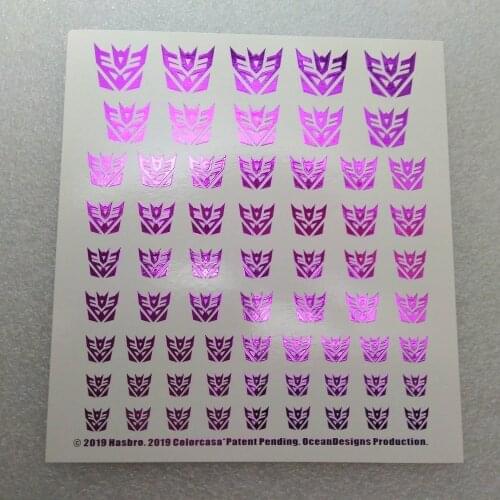 Autobot Decepticons Metal Logo Water Sticker Animated Cartoon Version Logo Sticker Water Sticker