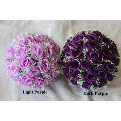 Free shipBride holding flower ball 40cm*4pcs New arrival 2015 wedding kissing flower ball party decoraion Hotel Arcade ornaments