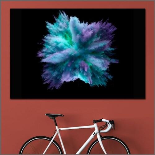 Large size Printing Oil Painting colors blast dark background art canvas print pictures for living room and bedroom No Frames