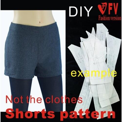 Pants sewing pattern The trousers pattern(Not the pants) Shorts sewing pattern BDK-6