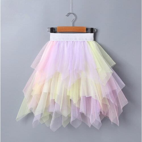Kids Dress Girls Skirt Summer Mesh Children Girl Cake Mini Dress Party Princess Clothings Tutu Skirt for Baby Girl Cute Dresses