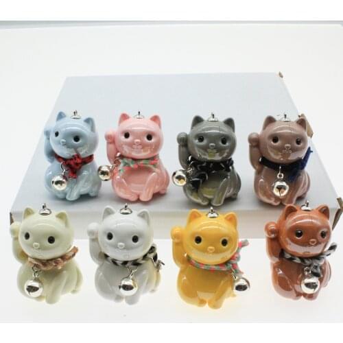 DIY Craft Cat Beads For Jewelry Making Baby Necklace Pendant Needlework Accessories Keychain Accessories