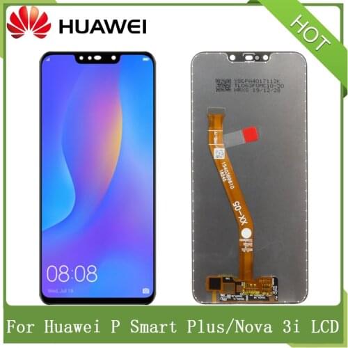 For HUAWEI P Smart Plus Nova 3i 6.3" 100% Original INE-LX1r INE-LX2 With Frame Replacement LCD Touch Screen Digitizer Assembly