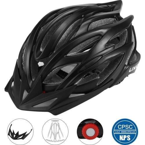 Lixada 25 Vents Ultralight Integrally-molded EPS Outdoor Sports Mtb/Road Cycling Mountain Bike Bicycle Adjustable Skating Helmet
