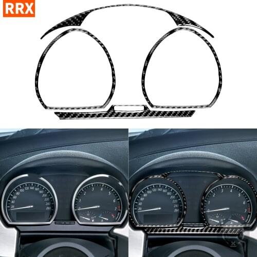 For BMW Z4 E85 2003-2008 Black Color Carbon Fiber Stickers Speedometer Pointer Indicator Surround Dashboard Trim Accessories
