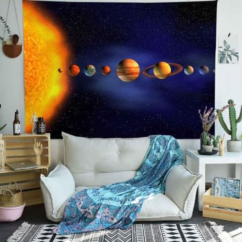 Simsant Planets Tapestry Outer Space Galaxy Universe Wall Hanging Tapestries for Living Room Bedroom Home Dorm Decor