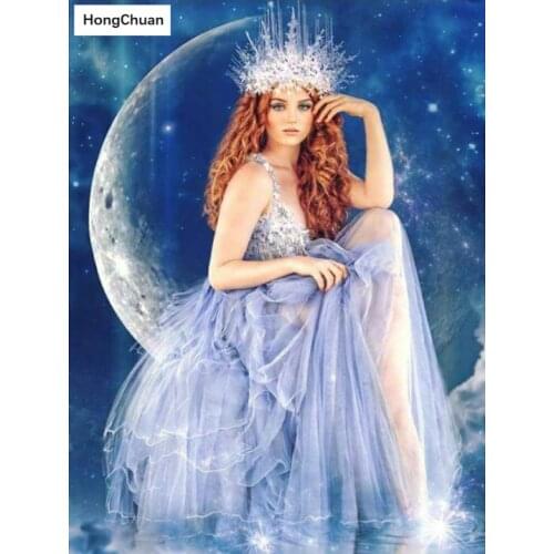 New 5D DIY diamond embroidery "Moon Goddess" full square/round diamond painting cross stitch rhinestone mosaic home decoration