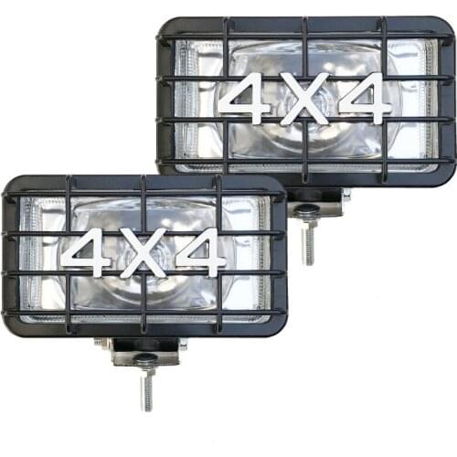 Pair H3 Bulb Halogen Headlamp Car truck fog light 12v 24v 55w Offroad headlight 4x4 Autos Bumper Bullbar driving Headlamp Spot