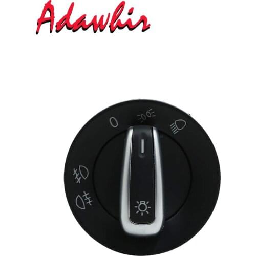 3BD 941 531 For VW Golf / Jetta / Bora Mk4 Passat B5 / B5.5 Polo 9N / 9N3 Lupo New Beetle T5 Chrome Headlight switch