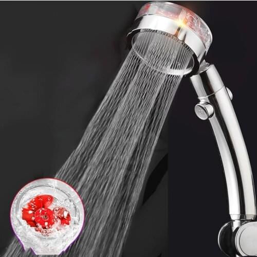 High Pressure Handheld Turbocharged Shower Nozzle for Bathing Household Shower Nozzle Bathroom Accessories Water Saving Flow