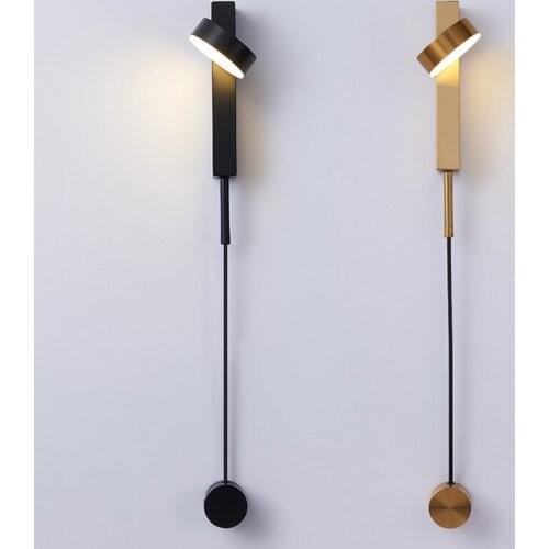 Modern Led Wall Lamps Bedroom Bathroom Mirror Lights Rotation Wall Sconce Light Fixtures Living Room Bedside Lamp for Home Decor