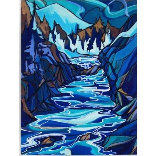 Home Decoration Hd Print Pictures Wall Artwork Modular Cheakamus Flow Whistler Poster Canvas Painting For Living Room No Frame