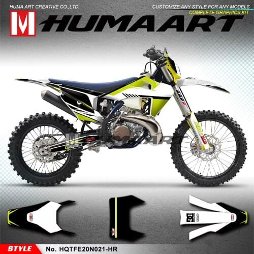 HUMAART Vinyl Graphics Adhesive Stickers Custom Wrap Décor Kit for Husqvarna TE150i TE250i TE300i FE 250 350 450 501 2020 2021