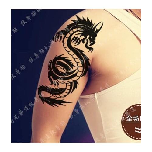 Waterproof Temporary Tattoo Sticker large size dragon tattoo tatto stickers flash tatoo fake tattoos for men women