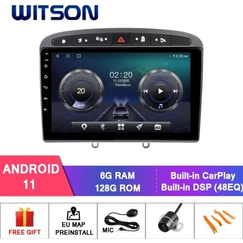 WITSON Android 10. CAR DVD SYSTEM for PEUGEOT 408/308/308SW Silver 2010-2016 car dvd player link/DAB/OBD/TPMS/DVR support