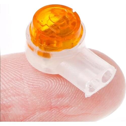 100Pcs UY2 K2 Connector Grease Filling Butt Wire Line Terminal Connector