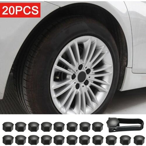 20pcs 17mm Wheel Nut Cap Tyre Car Tire Wheel Tyre Screw Cap Decorative Tyre Wheel Nut Screw Bolt Car Styling For Tesla Model 3