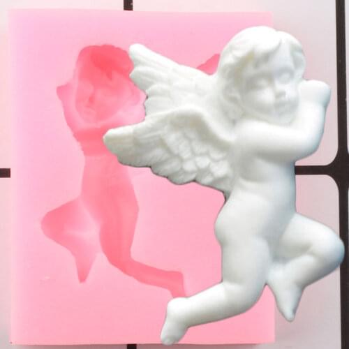 3D Angel Baby Silicone Mold Candy Clay Fondant Molds Cupcake Topper DIY Party Cake Decorating Tools Chocolate Gumpaste Moulds