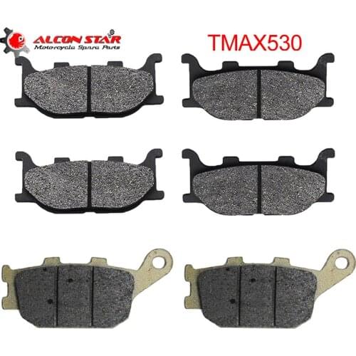Alconstar- For Yamaha MT-03 MT03 2006 2007 6 Pieces Motorcycle Brake Pads Racing Front Disc Brake Pads and Rear Disc Brake Pads