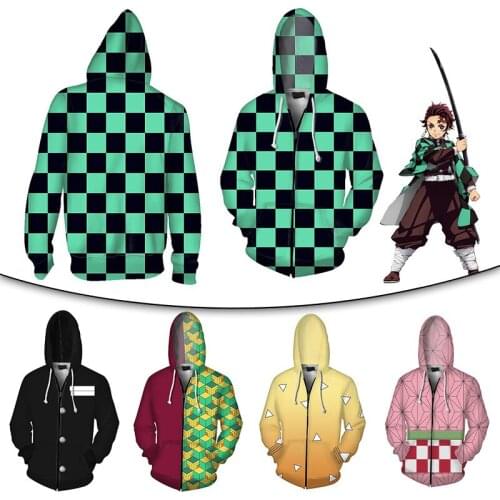 Anime Demon Slayer Kimetsu no Yaiba Hooded Sweatshirt Fashion Trend Style 3D printed Women Men Autumn Winter Hoodies Cosplay