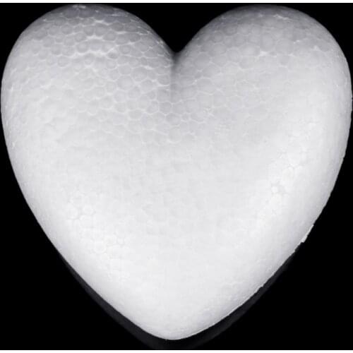 Heart Shape White Foam Wedding Decorations Festival Birthday Parties Accessories