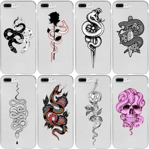 Animal Snake Flower Cover Case for Xiaomi Note 10 9 8 SE 9T Pro Lite Explorer