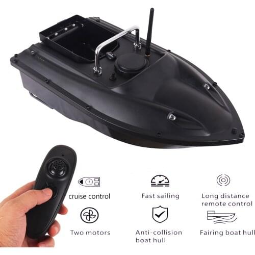 D13F RC Fish Bait Boat Fishing Boat 2kg Loading Tank 5.4km/h High Speed RC Fishing Bait Boat 500m Remote Control Single Tank