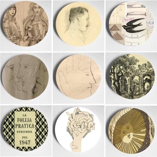 6''/7''/8''/10'' European Style Handcrafts Exquisite Design Wall Plate Round-Dish Simple And Quality Ornaments Decorative Plate