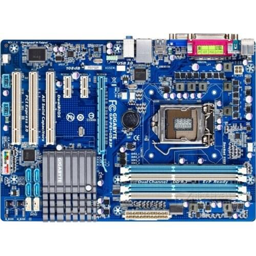 For Gigabyte GA-P61-USB3P Original Used Desktop Motherboard P61-USB3P H61 Socket LGA 1155 DDR3 ATX On Sale