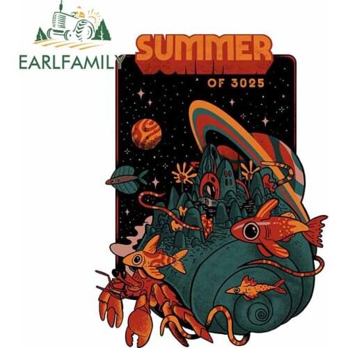 EARLFAMILY 13cm x 8.2cm for Summer Magic of 3025 Vinyl Car Stickers Motorcycle Personality JDM Assessoires Decal for VAN SUV