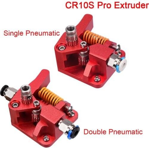 CR10S PRO Dual Gear Extruder Upgrade MK8 Extruder Double Pulley Direct Aluminum For Ender 3/5 CR10S PRO 3D Printer Parts