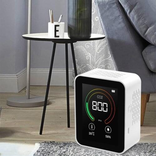 CO2 Gas Analyzer PPM Sensor Air Quality Monitor CO2 Detector Gas Concentration Intelligent Air Quality Monitor 400-5000 PPM