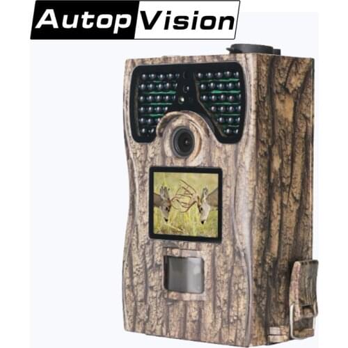 PR-100 night vision 26 IR LEDS wildlife camera hunting trail camera Battery powered camera good product tree trunk Bark grain