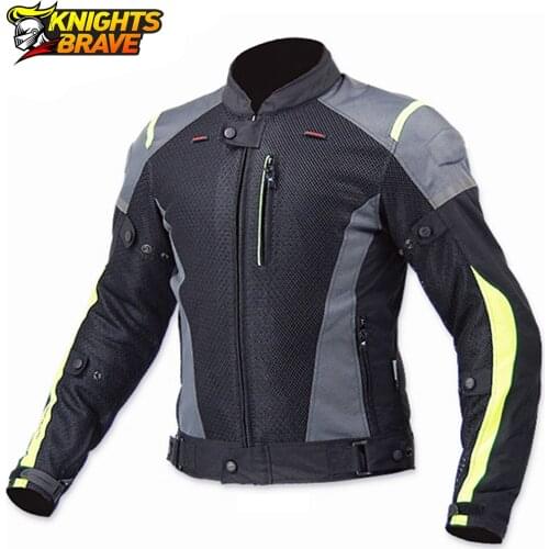 Motorcycle Jackets Men Moto Motocross Clothing Protective Gear Summer Breathable Chaqueta Moto Black Motorbike Riding Jacket