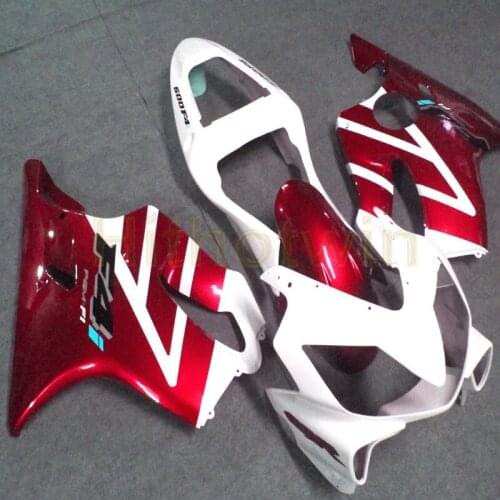 Motorcycle cowl for 2001 2002 2003 CBR600 F4i 01-03 CBR600F4i fairing body kit+Screws+Injection mold red white