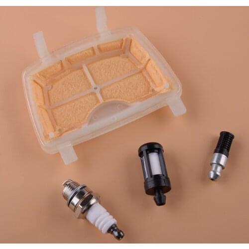 4pcs Air Fuel Oil Filters Spark Plug Service Kit Fit For Stihl MS171 MS181 MS211 Chainsaws