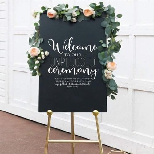 Sticker Wedding Welocme Vinyl Decal Quote Welcome To Our Ceremony Mirror Glass Decoration Cardboard Wooden Frame Stickers