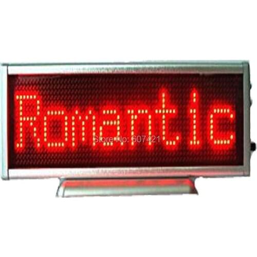 Table Red Led Car Rear Window Sign Board Scrolling Red Message Display Board for Car-Controlled by Mobile
