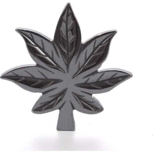 Nature Maple Leaf Hematite Stone Bone Pendant Bead Charm Metal 40x39x4mm Jewelry DIY Necklace Making Accessories For Women Men