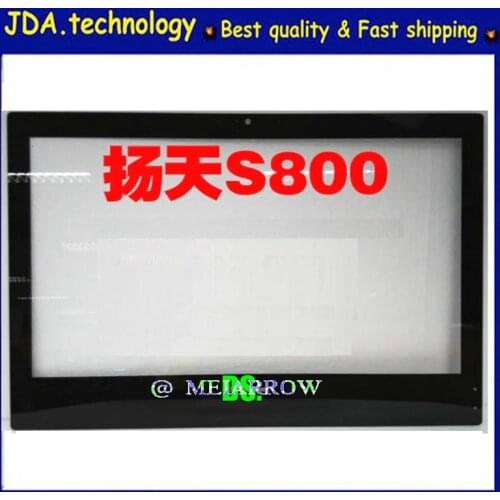 Free EMS/DHL fast shipping,New 24"LCD Touch Screen out-Glass For lenovo All-in-one S800 lcd outside glass with Adhesive tape