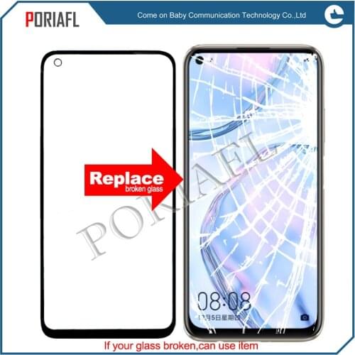Original For huawei nova5i nova 5i nova 6se Front Outer Screen Glass Lens Repair LCD Touch Screen Outer Glass + OCA Glue