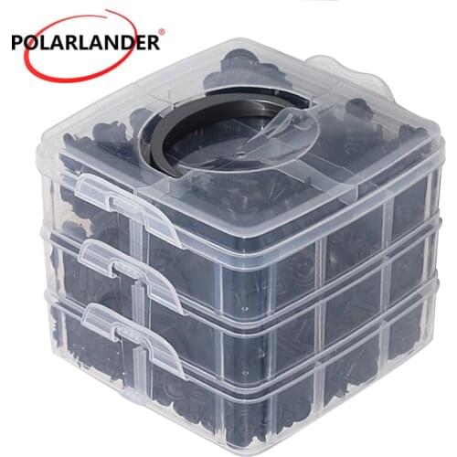 Auto Car Body Plastic Push Pin Rivet Fasteners Trim Bumper Moulding Clip 630Pcs Black 16 Kinds for Most Cars Trucks SUVs